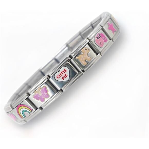 Full 18 Charm Italian Charm Bracelet - Picture 3 of 7